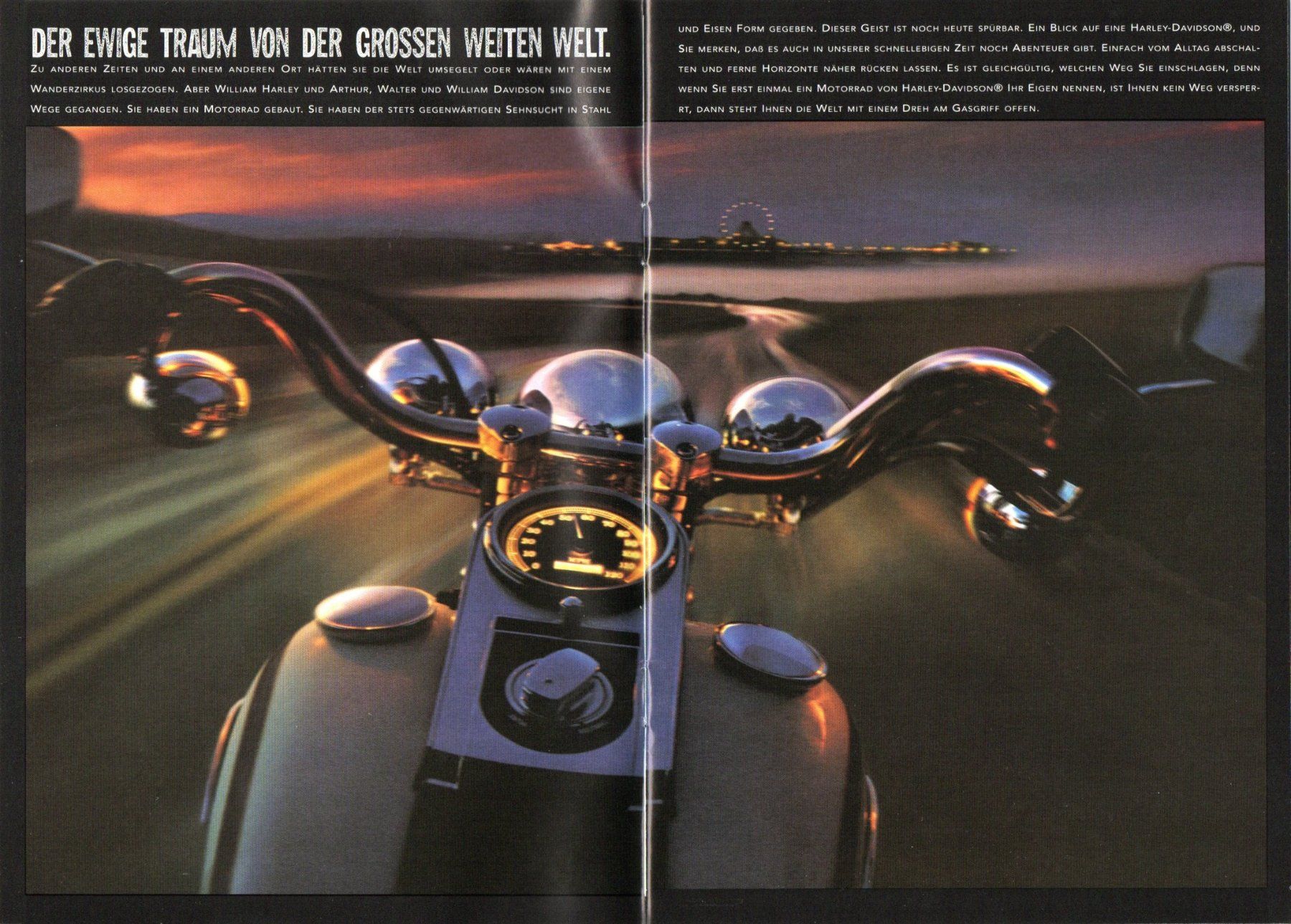 Harley-Davidson Strasse: Harley-Davidson Modellprogramm - Originalprospekt 1997 – Neu (gemäss Beschreibung) aus Malans GR von Chueche427 1