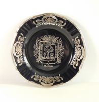 Vintage Sammlerteller "Huelva" – Kobaltblau & Versilbert.