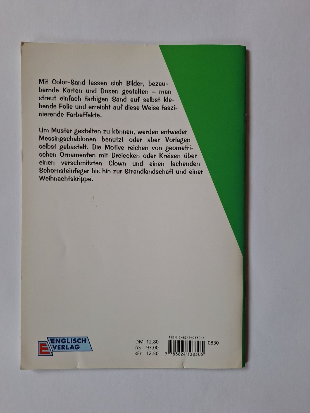 Libri: "Color-Sand" Gestalten mit farbigem Sand – Usato da Eriswil venduto da corolla05 1