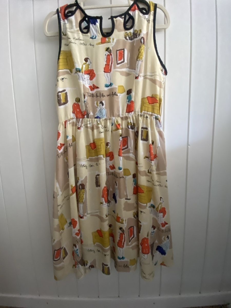 Vestiti: Chic Kleid mit grafischem Muster Gr. S/34 – Usato da Murten venduto da februari 2