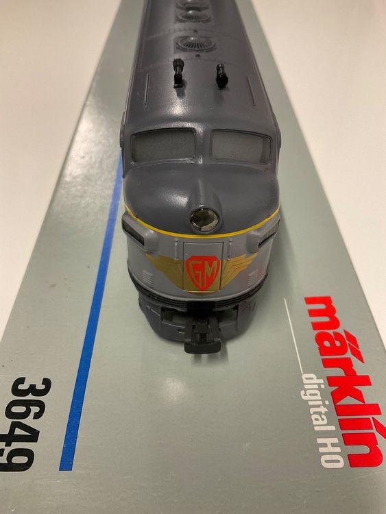e54 Märklin 3649 USA Diesellok EMD F7 Elector Motiv 3-teilig (Gebraucht