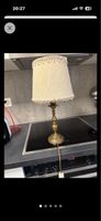 Lampe de chevet vintage en laiton avec abat-jour 💡