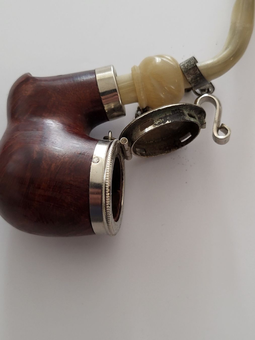 Pipes & Accessoires: Bauer Pfeife BRUYERE  mit Deckel und Kette – D'occasion à nunningen par mic_88k2 6