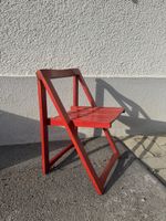 Aldo Jacober Klappstuhl rot, Kinderstuhl Trieste
