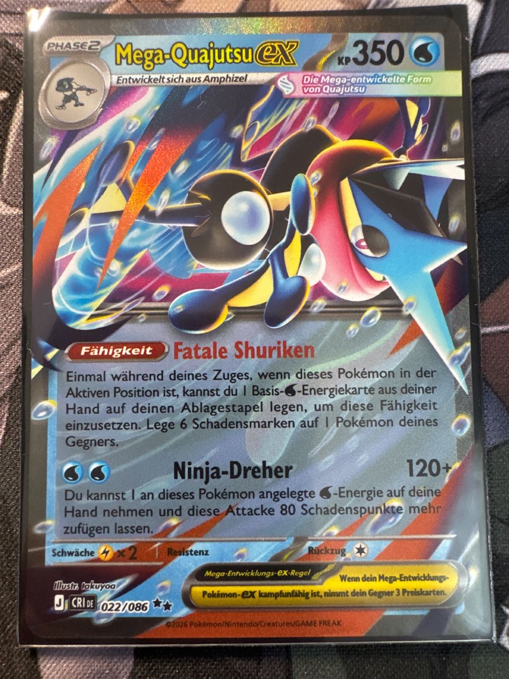 Pokémon Carte collezionabili: Mega-Quajutsu ex CRi022 DE - Wachsendes Chaos – Nuovo (secondo la descrizione) da Wil SG venduto da Prof.Eich
