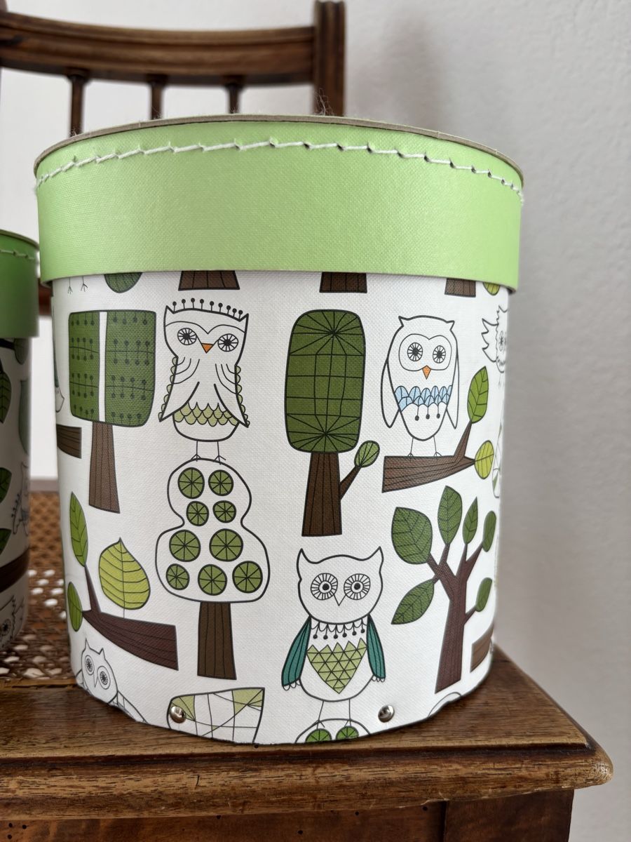 Ikea Contenitori & Simili: Aufbewahrungsboxen Set, Eulenmuster, Vintage Look – Usato da Münsingen venduto da Sinonn 1