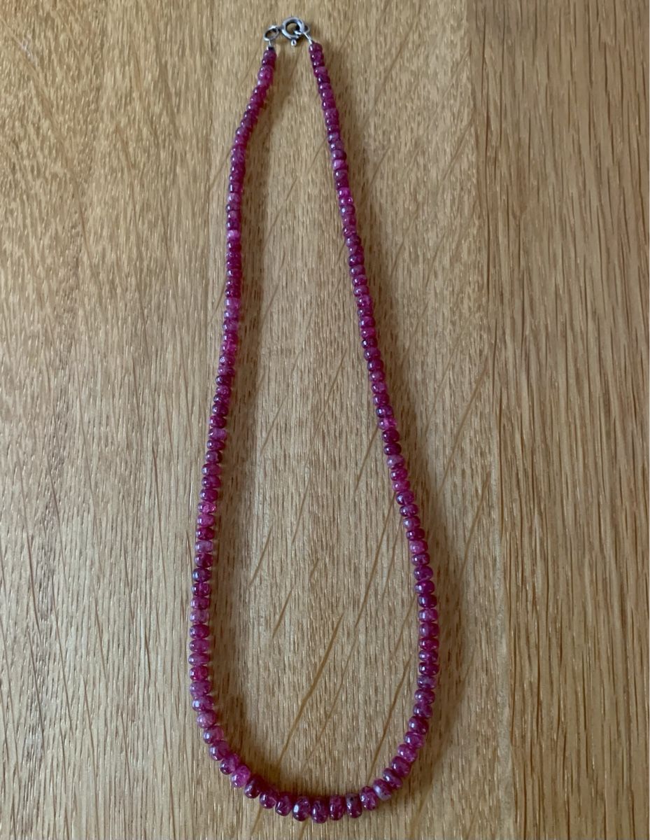 Ketten: Collier mit echten Rubinsteinen – Neu (gemäss Beschreibung) aus Zürich von p_q7q_nichtraucher