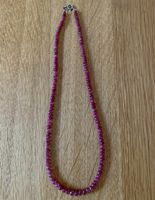 Collier mit echten Rubinsteinen