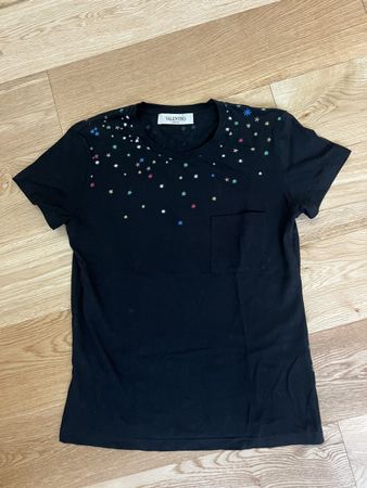 T-shirt Valentino noir, motif arbre magique Taille S