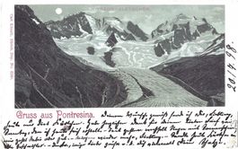Gruss  aus  Pontresina. -  R O S E G G  -  G L E T S C H E R
