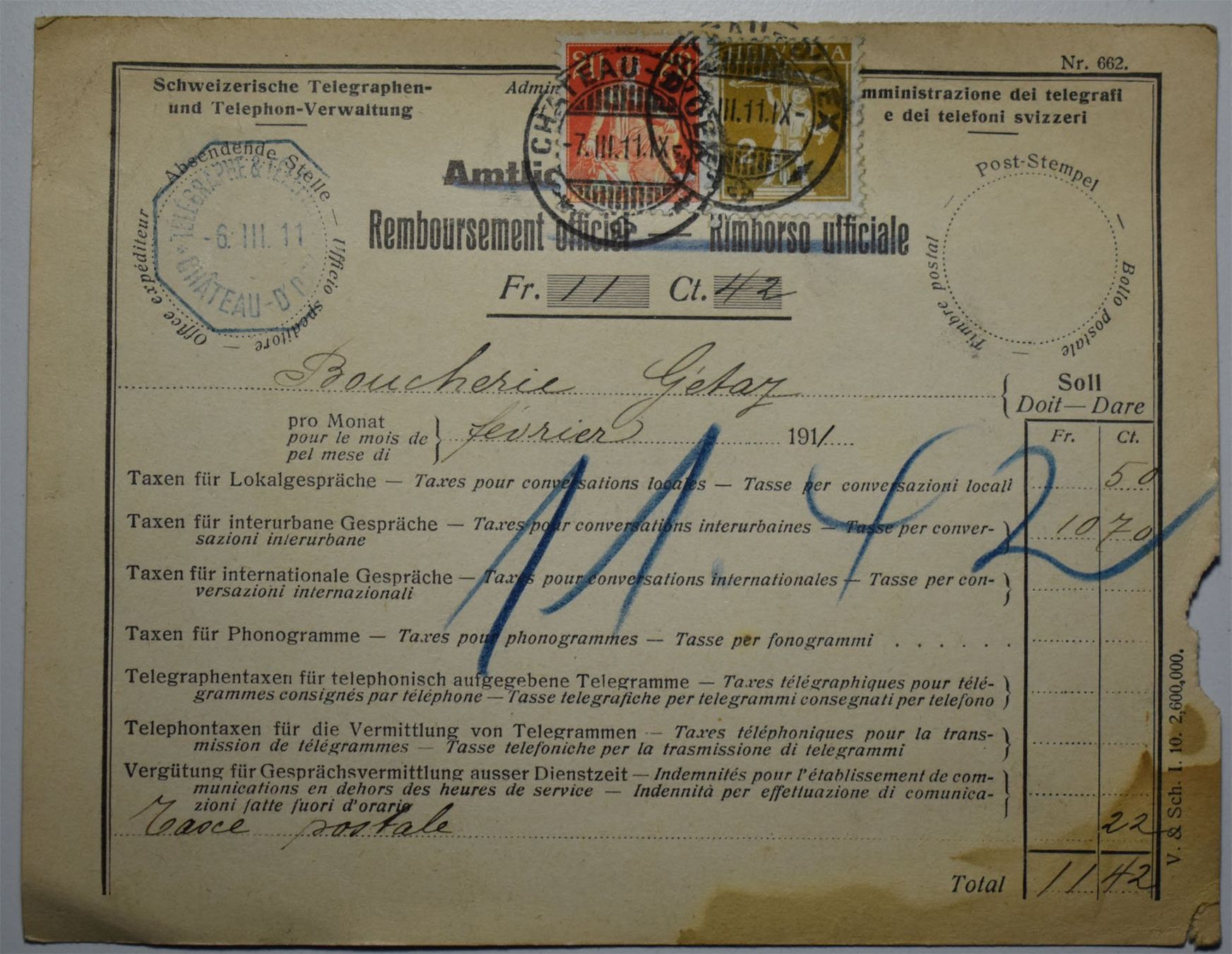 Couverts & Versandtaschen: Lot de lettres anciennes – Gebraucht aus Petit-Lancy von Pimose 6