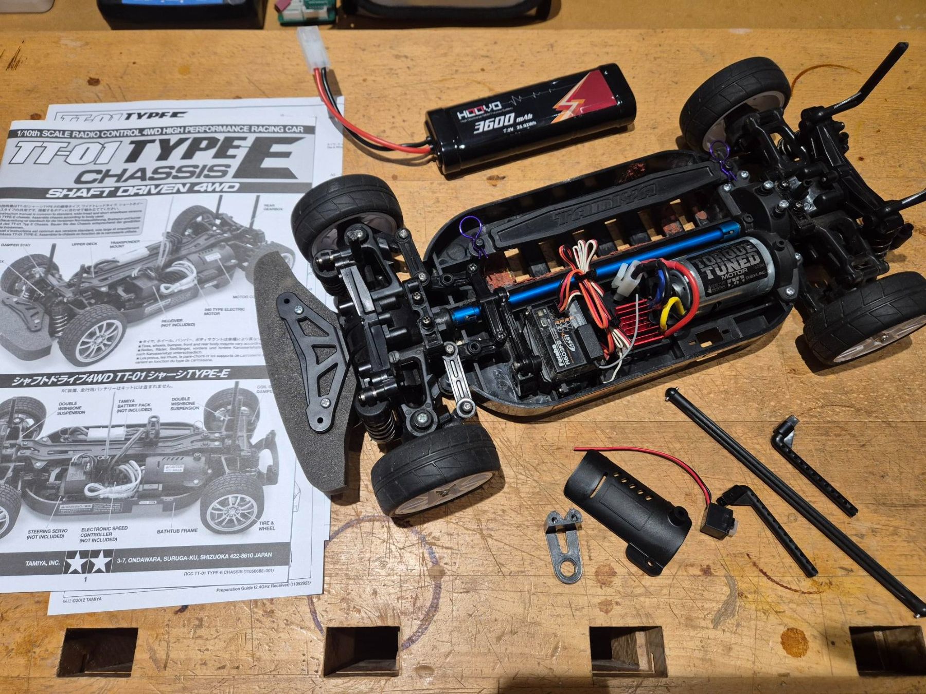 Tamiya RC Modellbau: Chassis Tamiya TT-01 Type E – Gebraucht aus Felsberg von Franky8