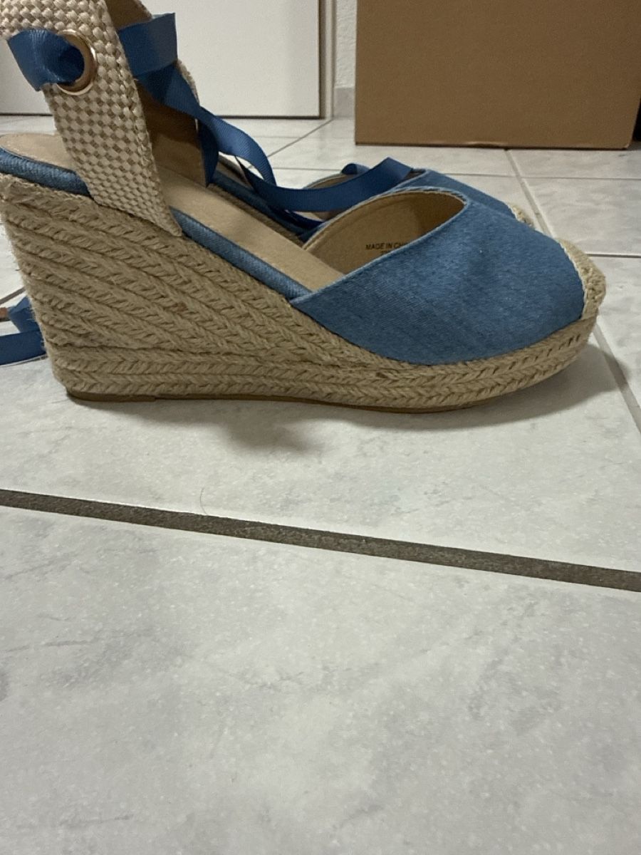 Damenschuhe: Denim Blue Espadrille Sandals - Summer Ready, Size 40 – Gebraucht aus Effretikon von lio_gjr8 5