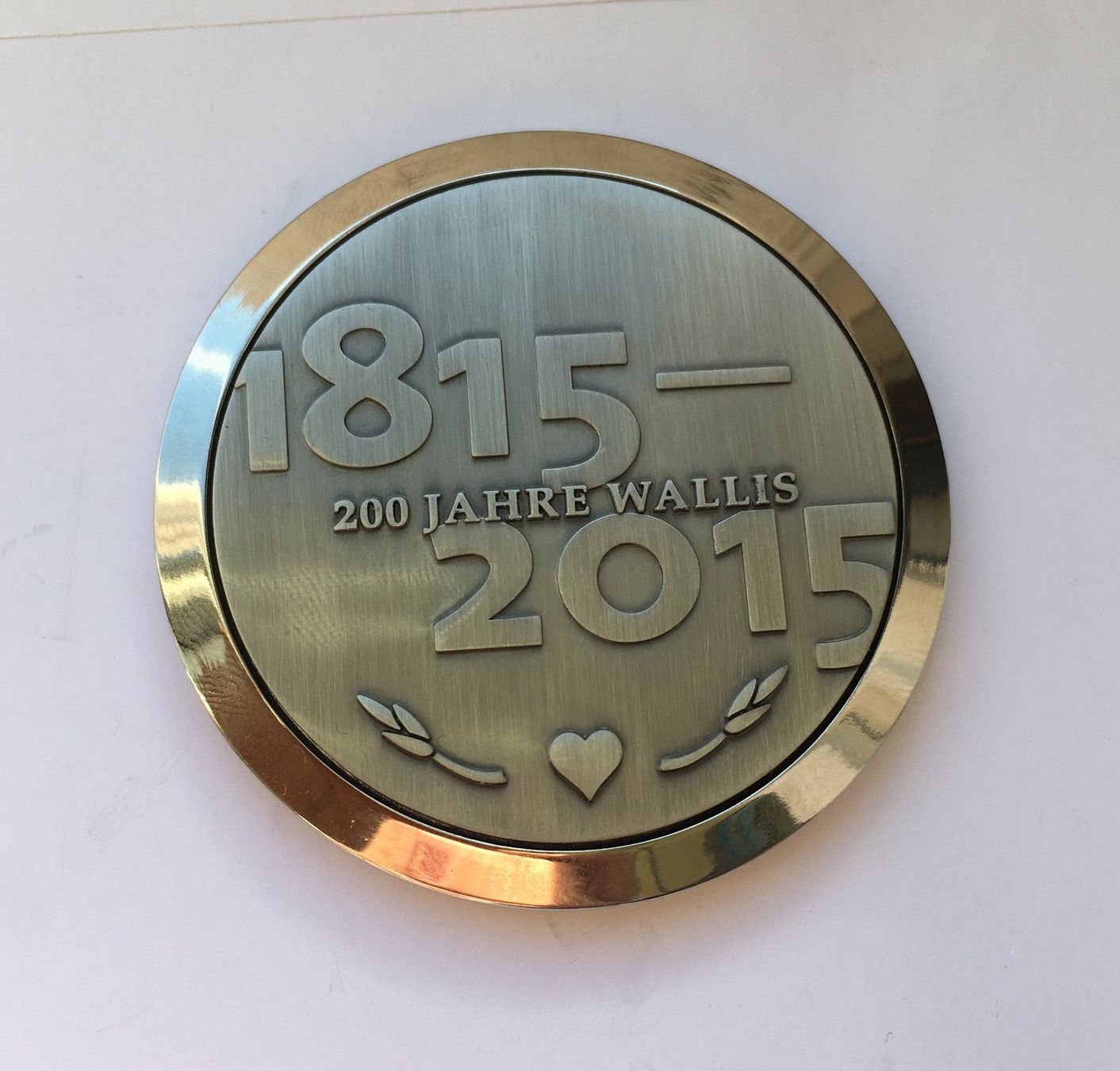 Medaglie: 2015 Schützenmedaille Wallis 60 mm – Usato da Kirchberg SG venduto da Helveticus00 1