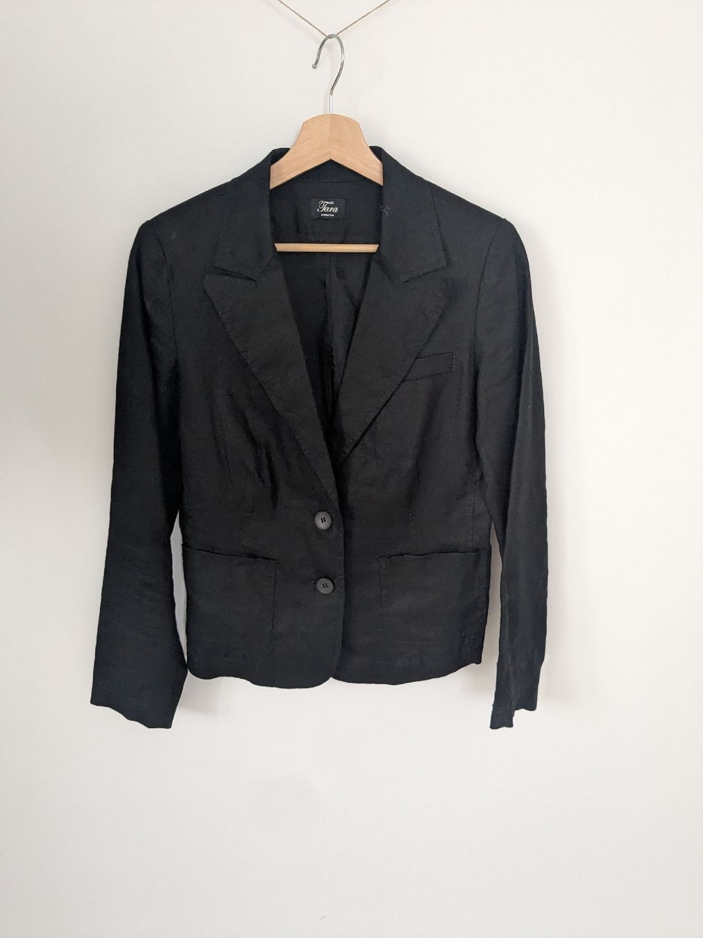 Giacche: Damen Blazer schwarz 100% Leinen Grösse S – Usato da Rorschach venduto da olg_5qq2 1