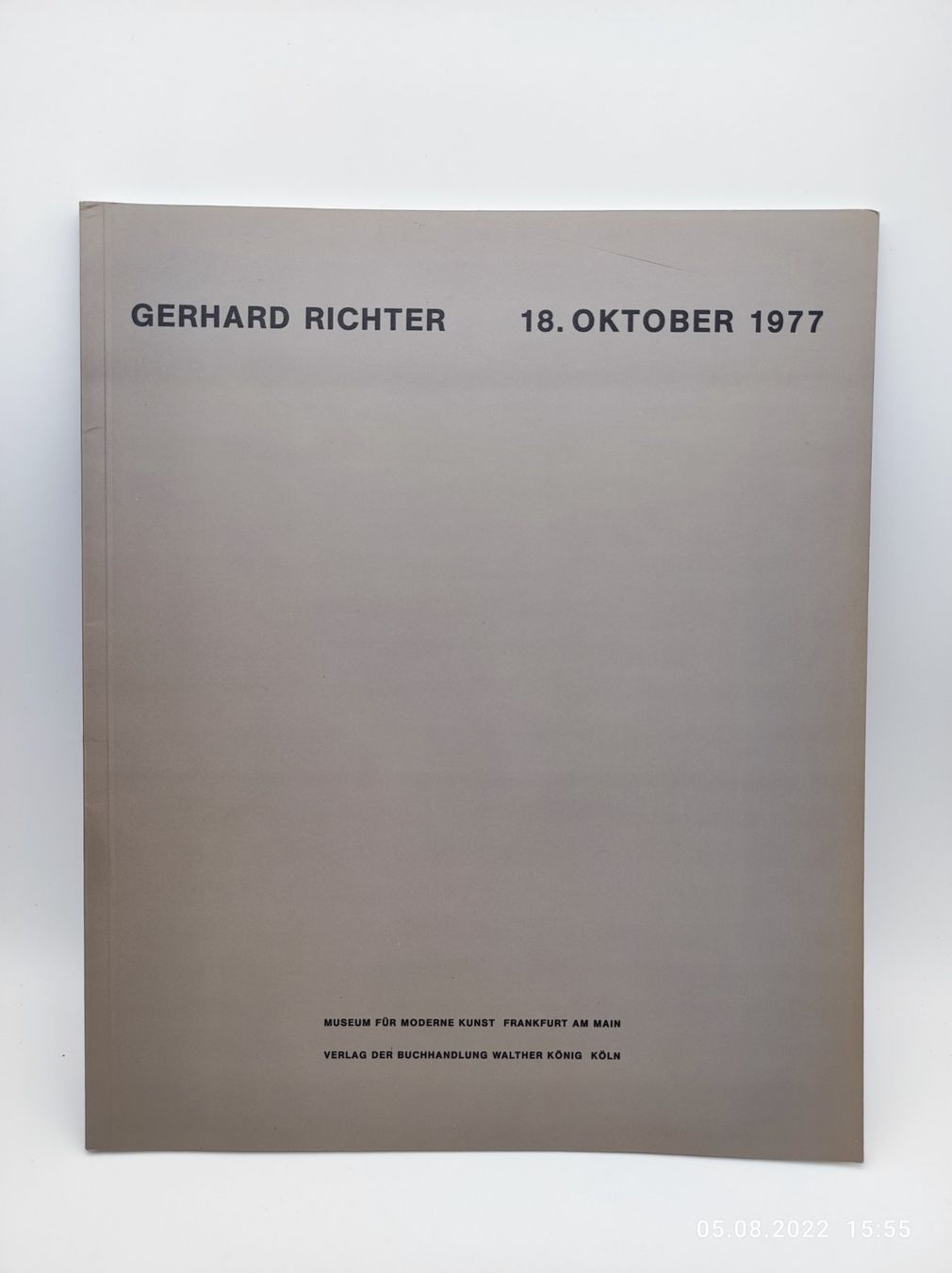 Libri: GERHARD RICHTER - AUSSTELLUNGSKATALOG 1977 – Usato da Goldach venduto da Gaip 5