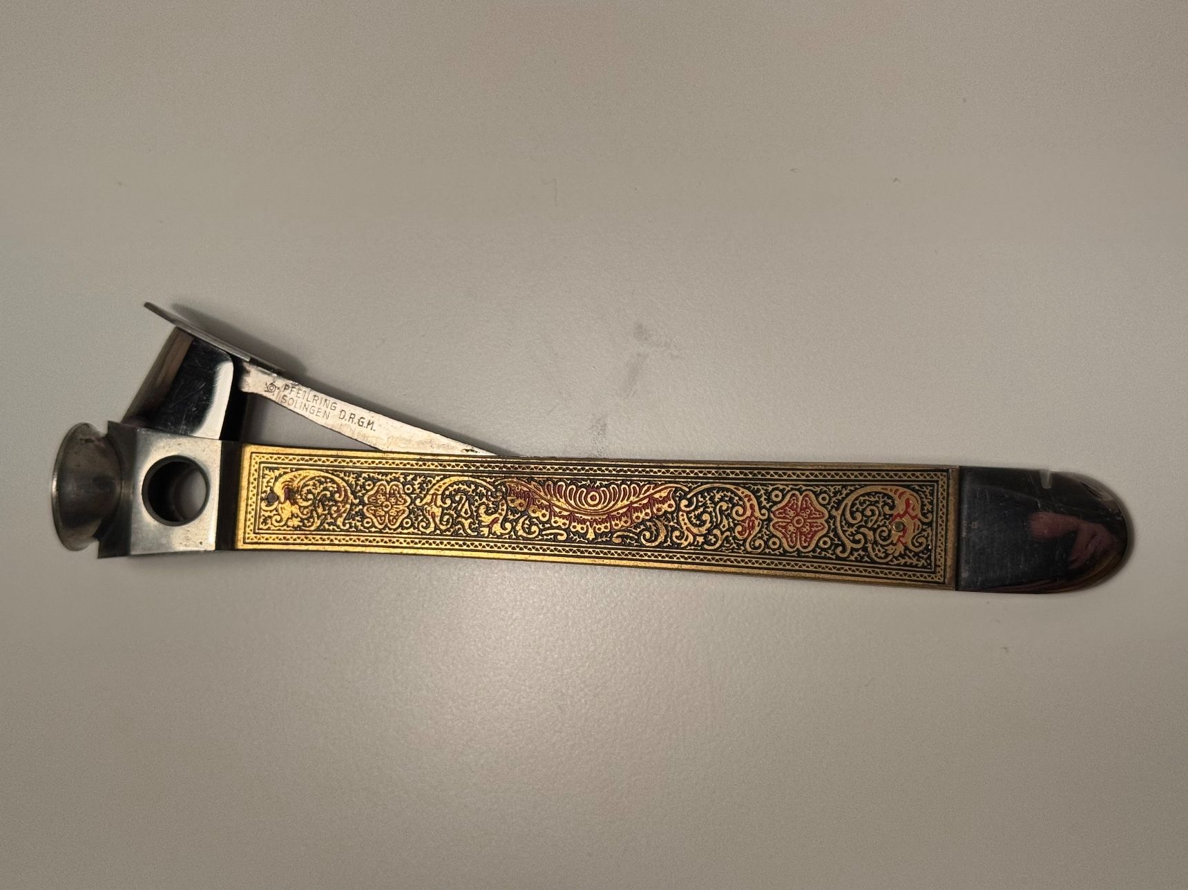 Solingen Tutti gli attrezzi: Zigarrenschneider Antik Solingen Pfeilring 50er Vintage – Usato da Steffisburg venduto da smocky17