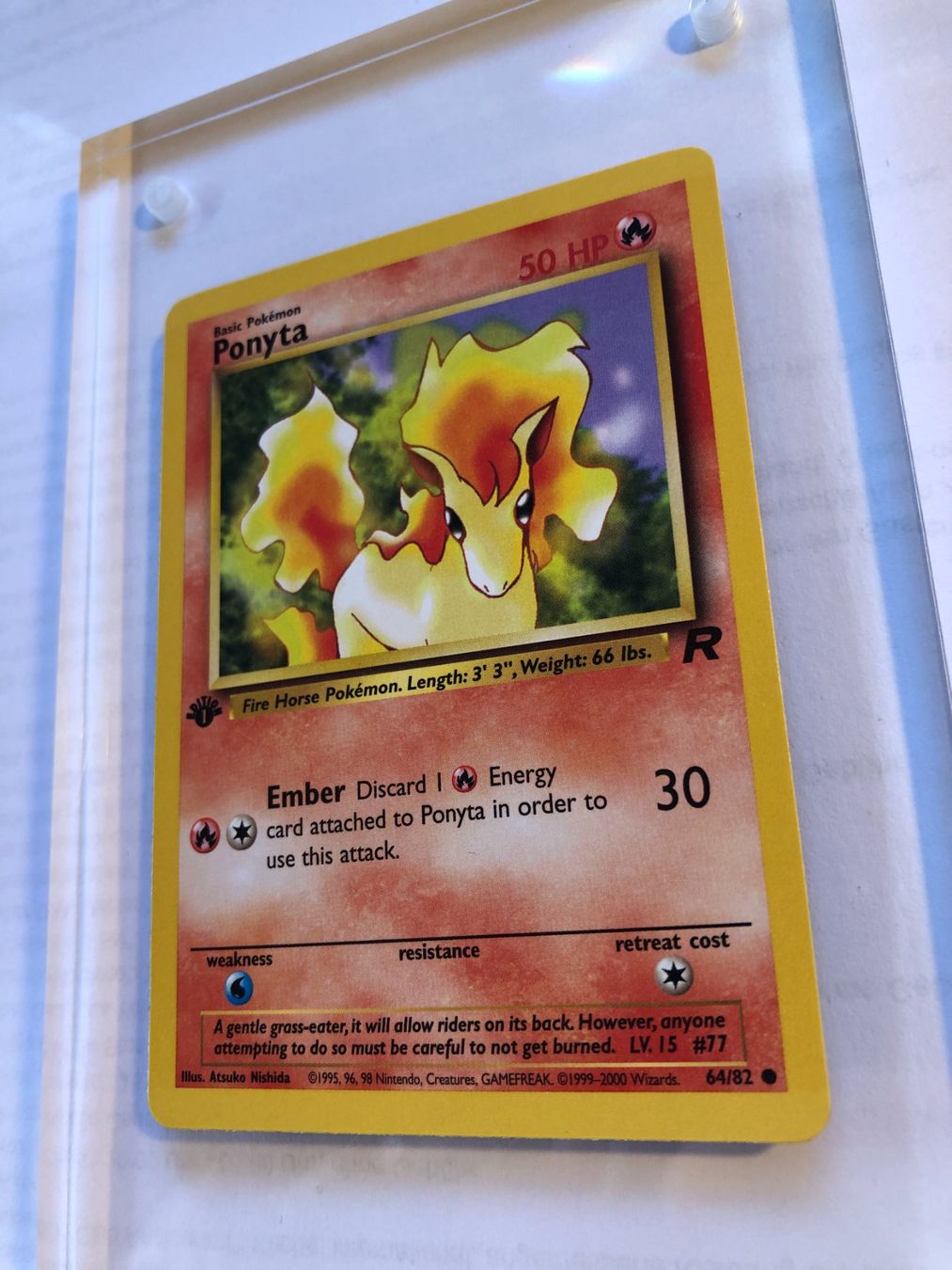 Sammelbilder & Trading cards: Ponyta 1st Team Rocket - MINT - ab 1.- – Gebraucht aus Giubiasco von dan_pr8b 2