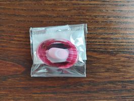 Schmuckanhänger aus böhmischen Glas in rot transparent