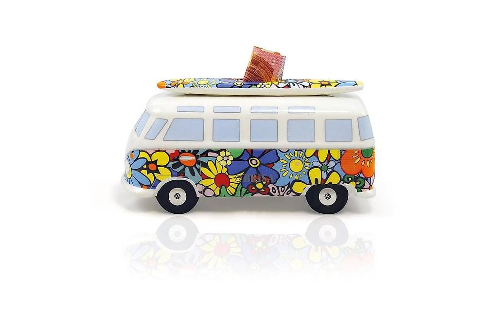 Salvadanai: VW Bus Spardose Flowers – Nuovo e nell'imballaggio originale da Altendorf venduto da Philipp82 4