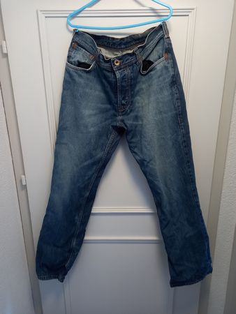 Rokker Motorrad Jeans W33/L34 Herren Blau