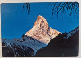 Zermatt Sonnenaufgang am Matterhorn 1974