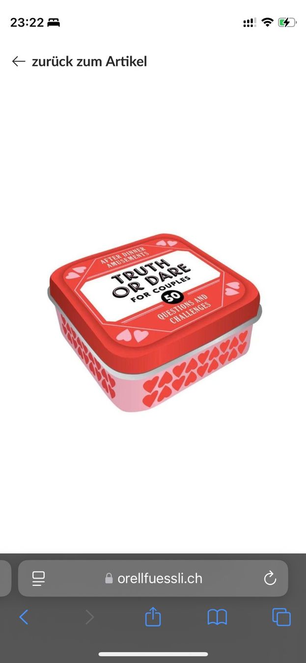 Giochi: Card game for couples: Truth or Dare – Nuovo (secondo la descrizione) da Zürich venduto da del_pht2