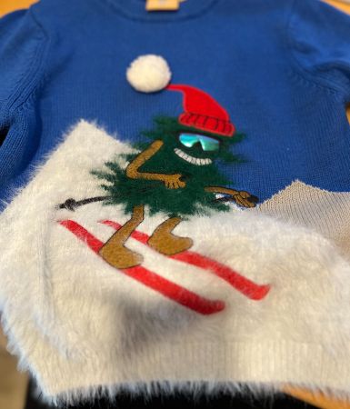 Manor Kinder Pullover Winter Weihnachten Ski Tanne 89/104