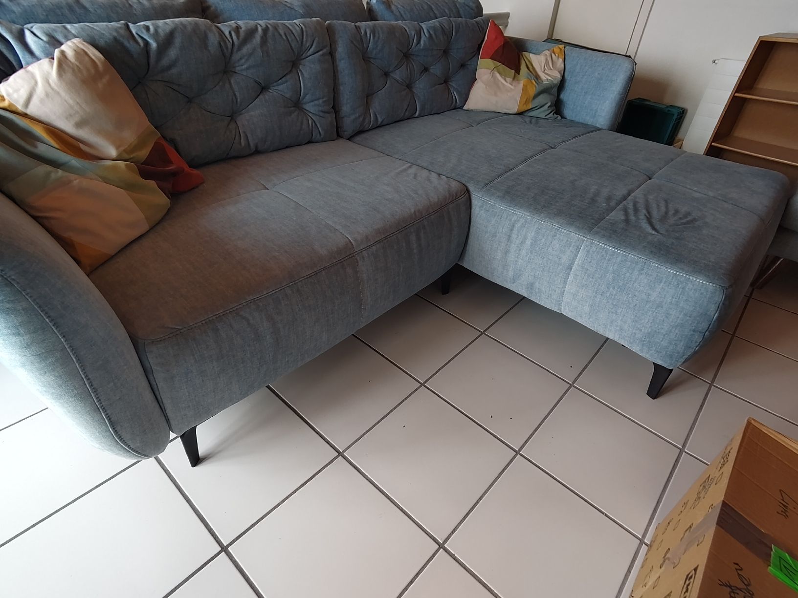 Sofas: Bequemes blaues Ecksofa – D'occasion à Fribourg par Dennu 1