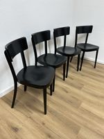 4er Set Beizenstühle schwarz