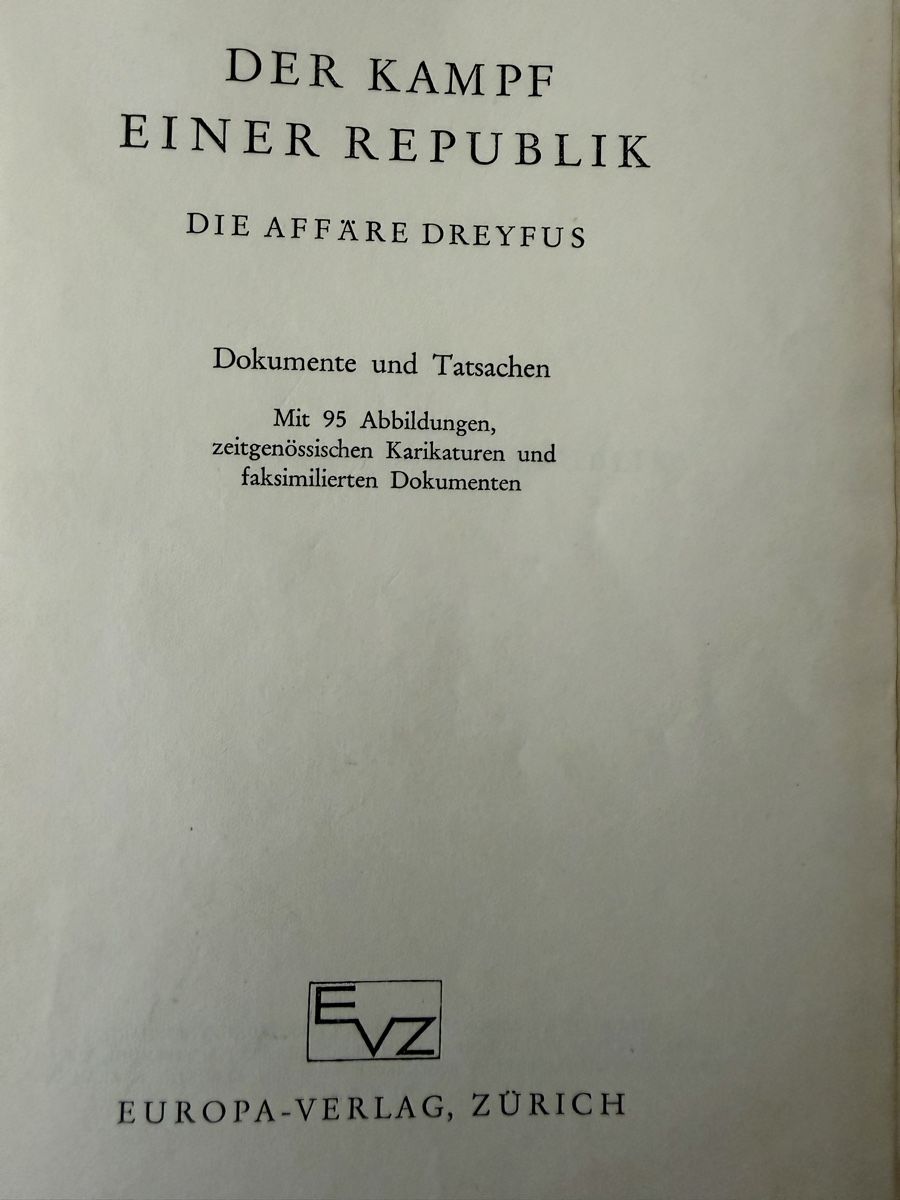 Libri: Buch Der Kampf einer Republik Die Affäre Dreyfus – Usato da Libingen venduto da Wisli 1