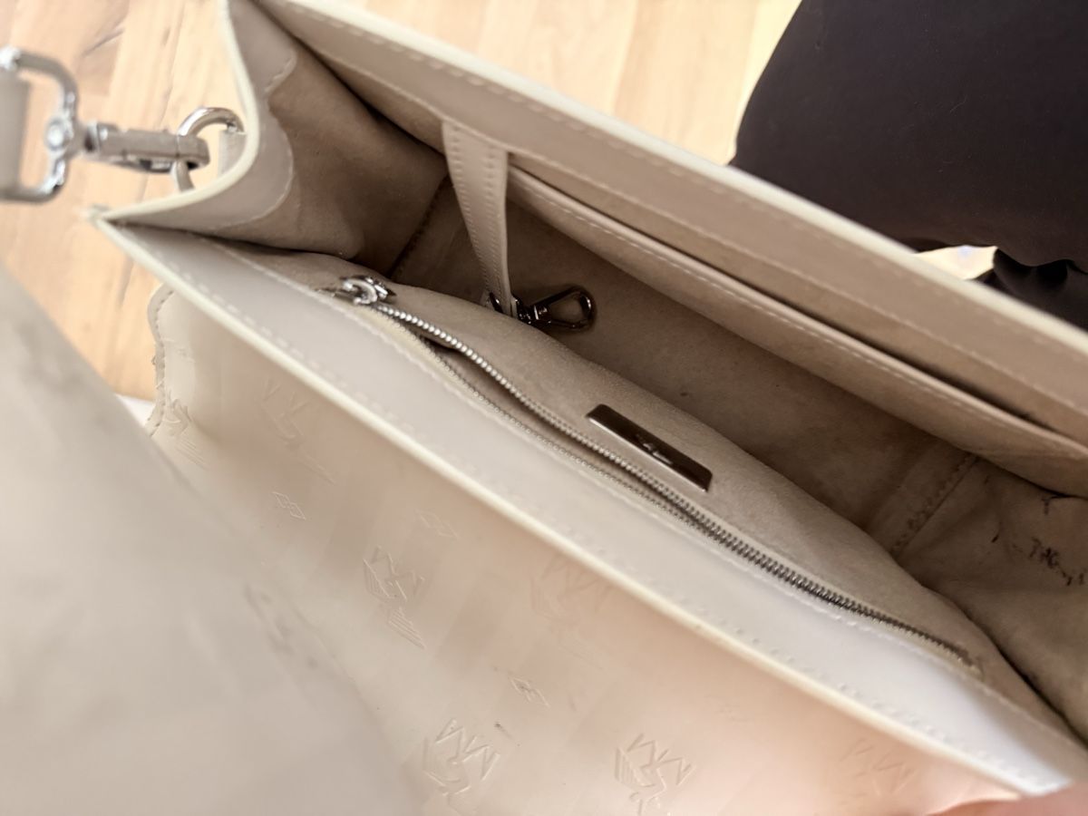 Maison Mollerus Borse da donna: Handtasche Maison Mollerus, taupe grau/silber – Usato da Männedorf venduto da Dinaquati 5