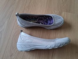 Skechers Leder & Stoff Ballerinas Gr. 39 neuwertig