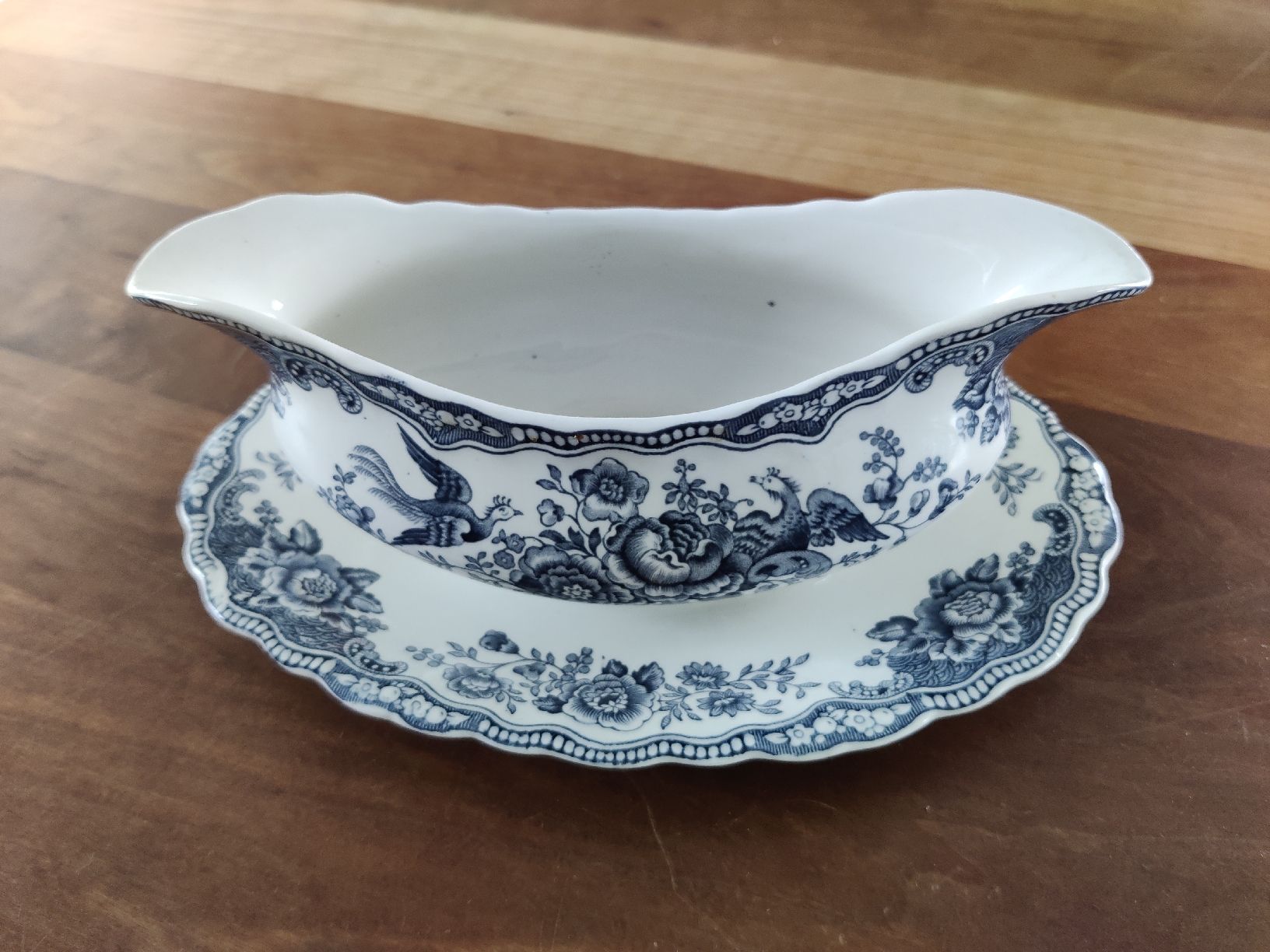 Ciotole: Crown Ducal Bristol Blue Sauciere mit angehefteter Unter – Usato da Honau venduto da cla_gcs6