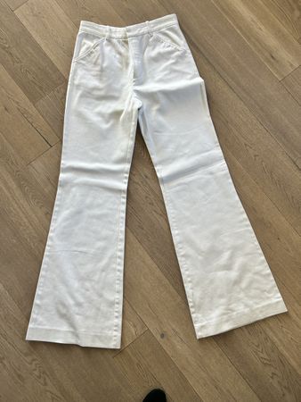 Pantalon évasé Massimo Dutti blanc, taille EUR 36, neuf