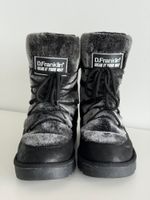 Winterstiefel D.Franklin schwarz-grau gefüttert gebraucht