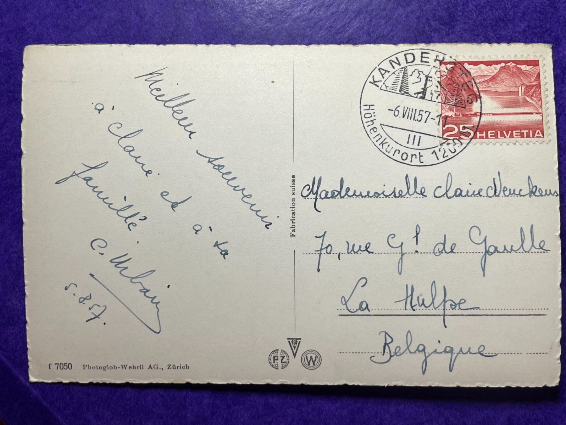 Cartoline postali: Kandersteg mit Blümlisalp – Usato da Steg VS venduto da danwer74 1