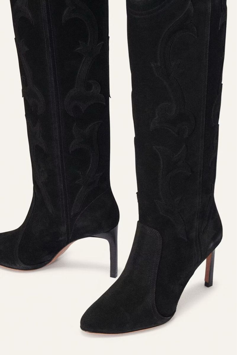Ba&Sh Scarpe da donna: Black Suede Knee High Boots, Size 38 EU – Nuovo (secondo la descrizione) da Bazenheid venduto da hat_96 2