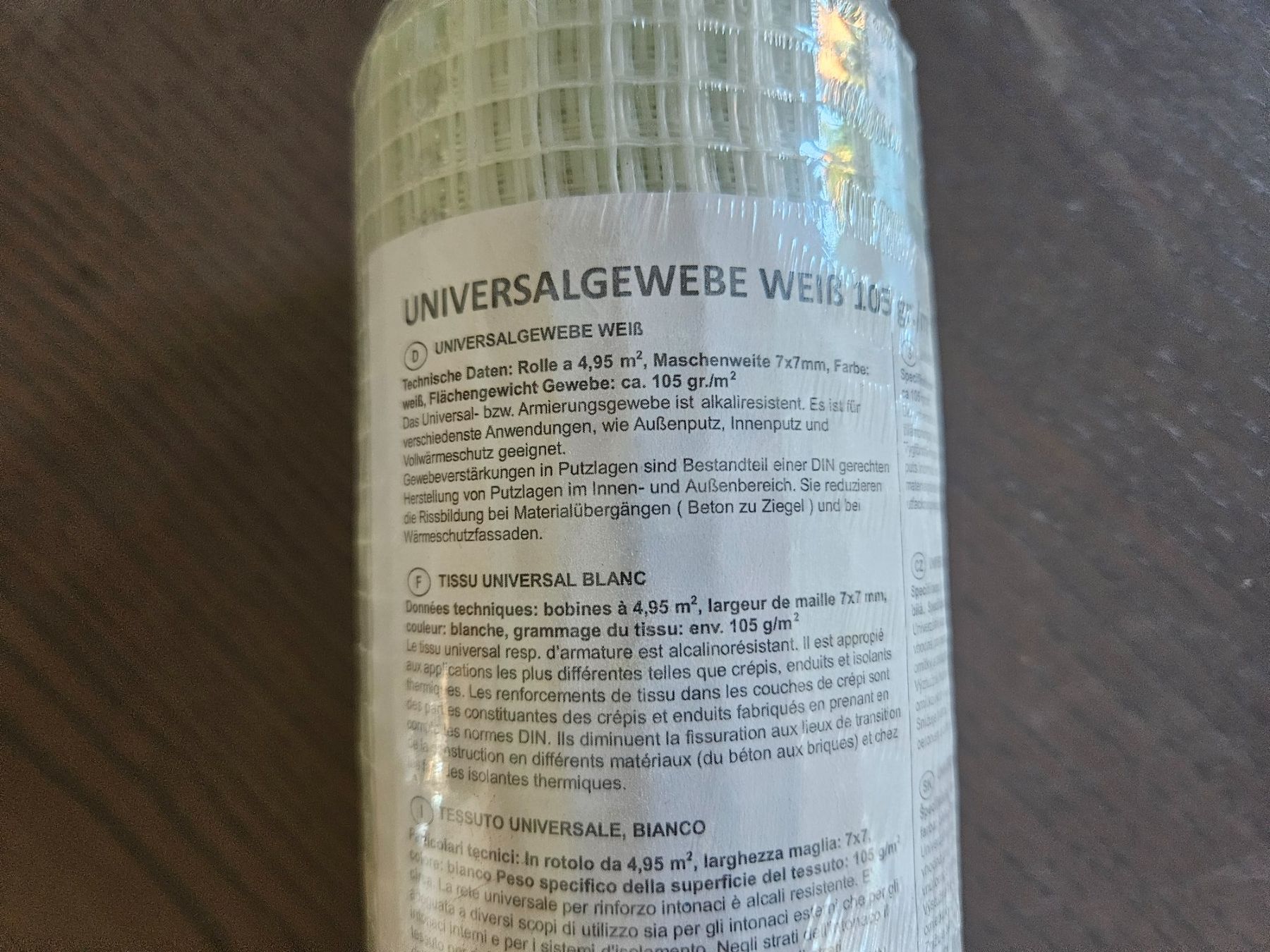 Matériau de remplissage: UNIVERSALGEWEBE WEISS 105 gr/m2 neu – Neuf avec emballage d'origine à Römerswil LU par Helfenstein6027 1