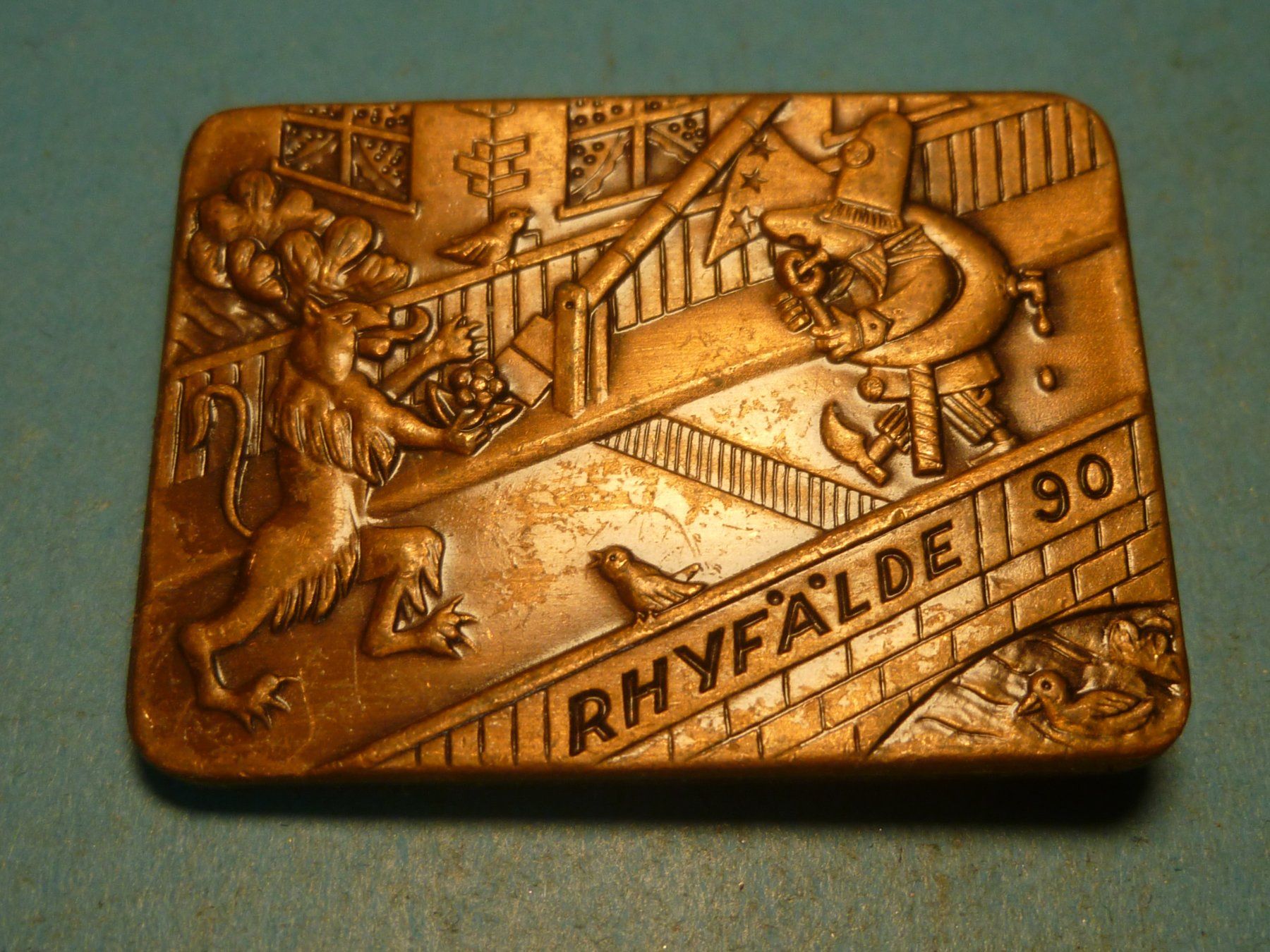 Placchette & Badge: RHYFELDE 1990 BRONZE – Usato da Ried (Muotathal) venduto da Mandarin02