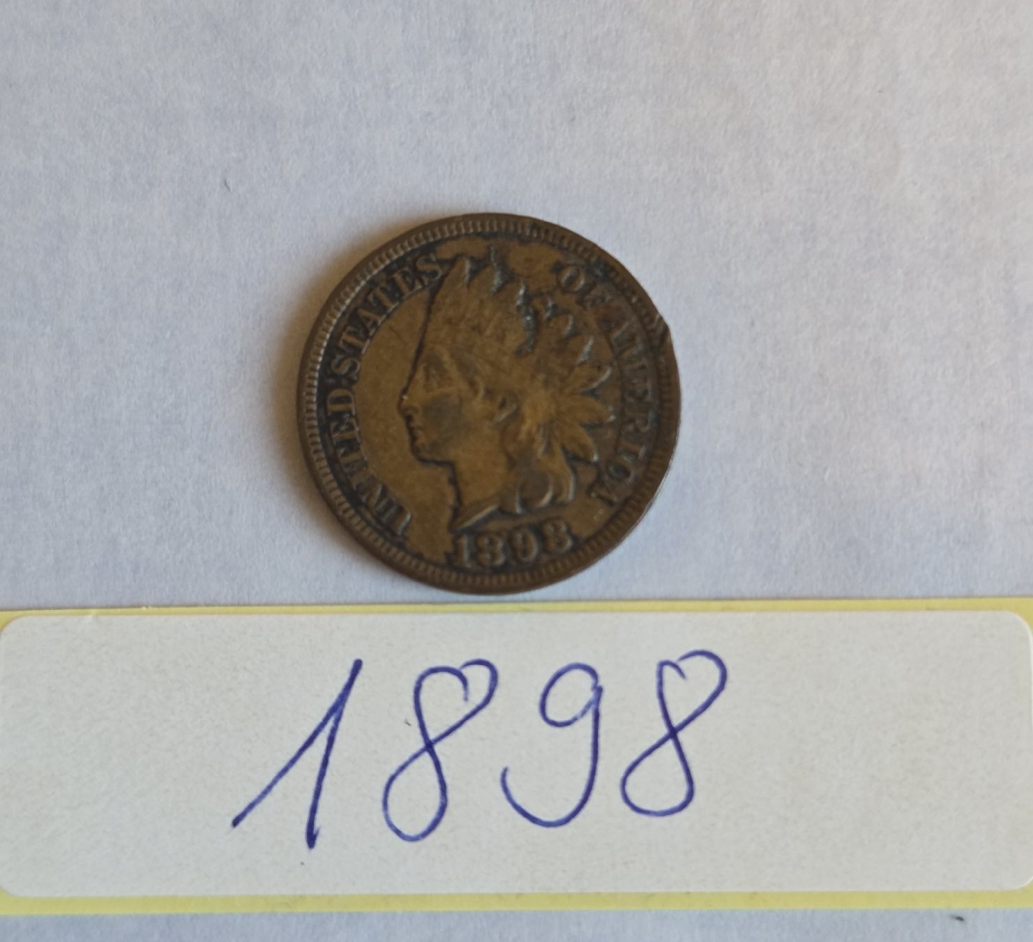 Tutti le monete: USA Indian Head Cent 1898 Ein-Cent-Münze.. – Usato da Stans venduto da Ducati16