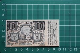 currency emergency money austria zell  10 heller 1920