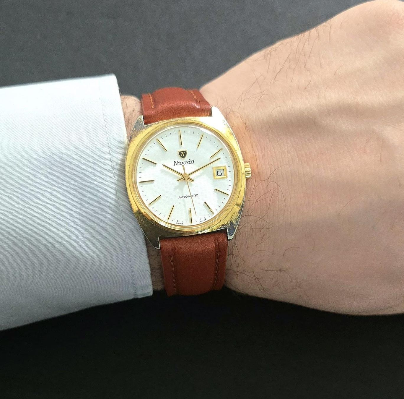 Nivada Orologi: NIVADA AUTOMATIC - DATE VINTAGE HERREN UHR – Usato da Neftenbach venduto da Taschen-Uhren