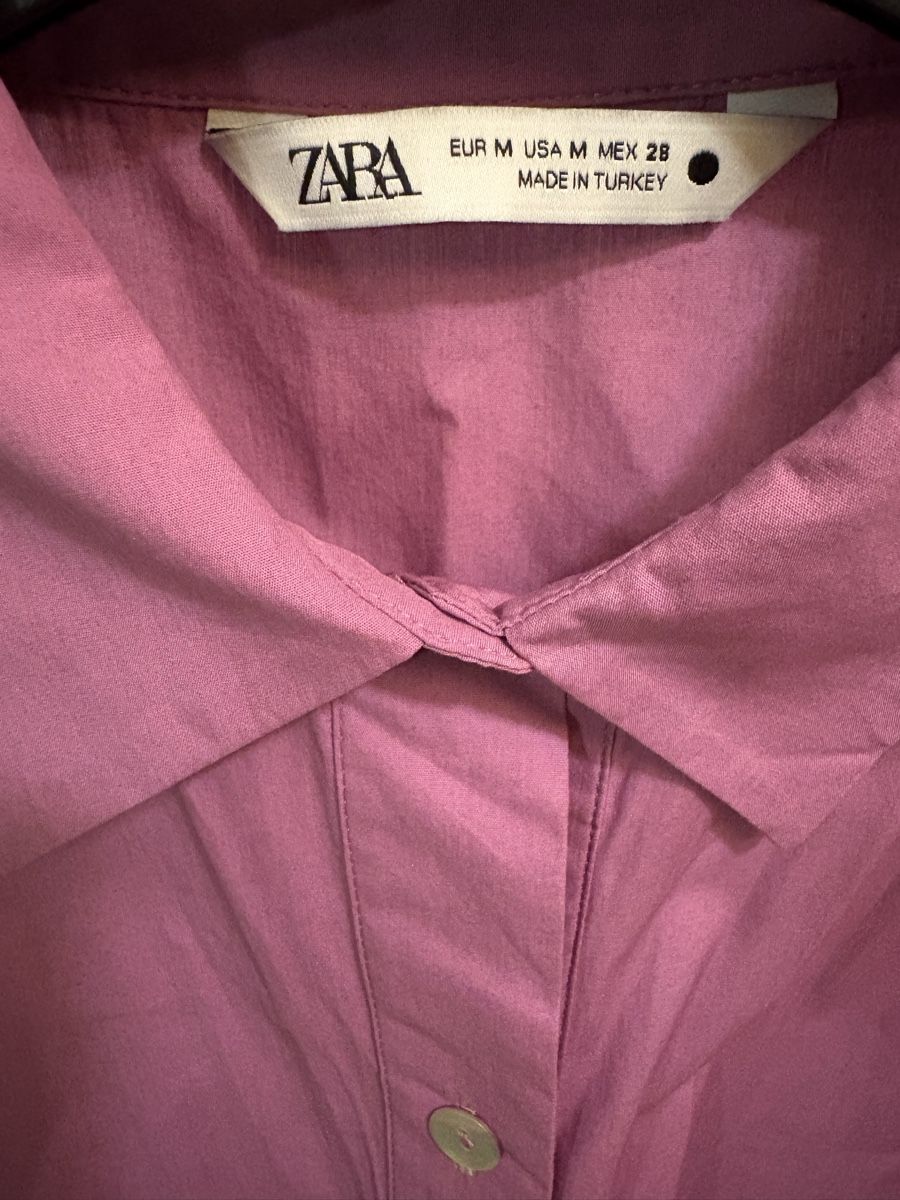 Zara Kleider: Zara lila Baumwolle Popelin Hemdkleid – Neu (gemäss Beschreibung) aus Zürich von ivanab02 5