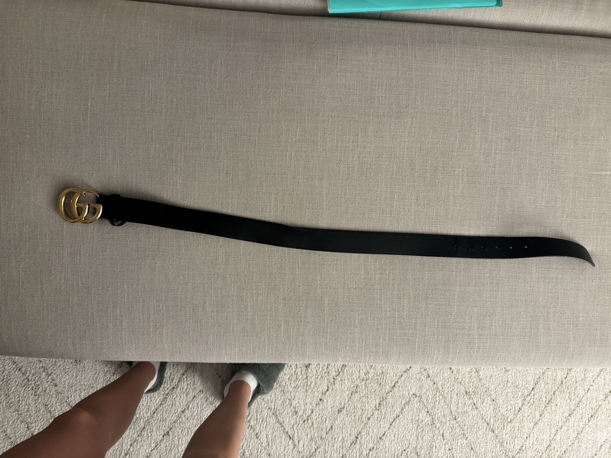 Gucci Cinture: Gucci Belt - GG Buckle - Black Leather – Usato da Zürich venduto da llor.dell 3