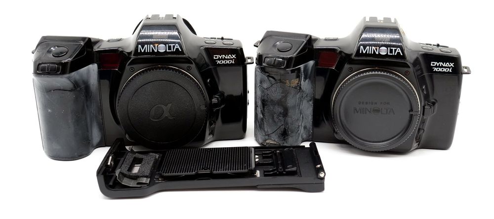 Minolta Fotocamera: Minolta Dynax 7000i doppelt Body SLR Kamera, ungetestet – Difettoso da Wäldi venduto da Diamola 6