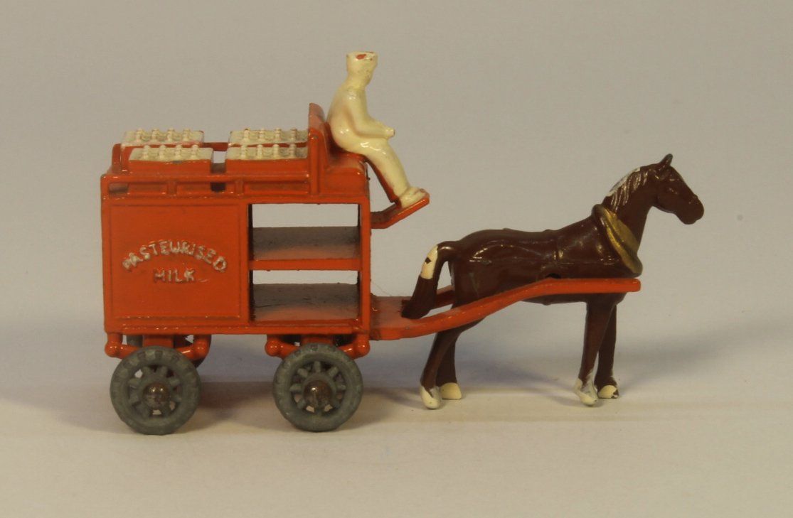 Matchbox Modellini d'auto: Matchbox Lesney 7A Horse-Drawn Milk Float – Usato da Zofingen venduto da Trukli58 1