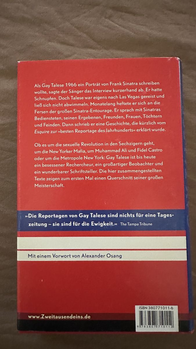 Livres: Buch: Frank Sinatra ist erkältet – D'occasion à Amsoldingen par Thor46 1