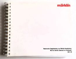 Märklin Numerischer Begleitkatalog, 1997/1998, Z, HO, 1