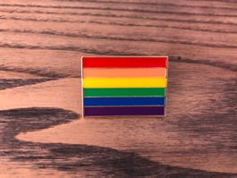 Pin Anstecker LGBTQ Flagge Rainbow Pride